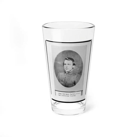 John Lawrence Rapier, Pvt., 1st Battalion Zouaves, Head-And-Shoulders Portrait, Facing Front (U.S. Civil War) Pint Glass 16oz 16oz - Go Mug Yourself