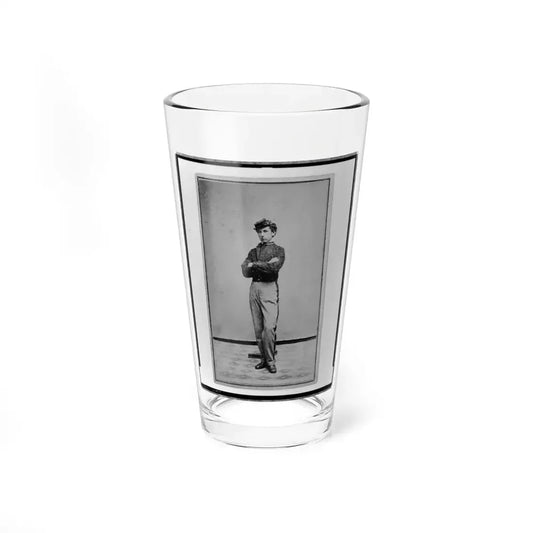 John Longnecker, Full-Length Portrait, Standing, With Arms Folded Across Chest, Facing Left (U.S. Civil War) Pint Glass 16oz 16oz - Go Mug Yourself