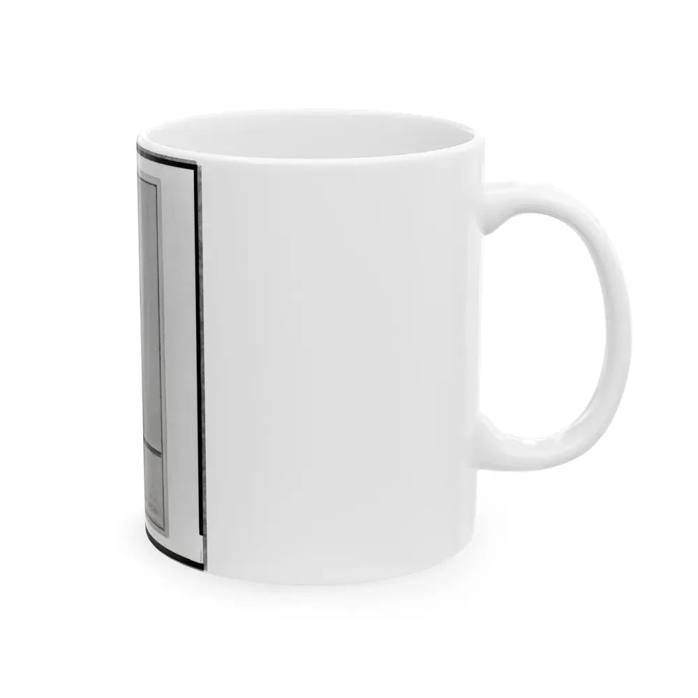 John Longnecker, Full-Length Portrait, Standing, With Arms Folded Across Chest, Facing Left (U.S. Civil War) White Coffee Mug - Go Mug Yourself