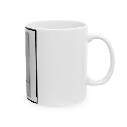 John Longnecker, Full-Length Portrait, Standing, With Arms Folded Across Chest, Facing Left (U.S. Civil War) White Coffee Mug - Go Mug Yourself