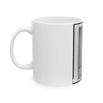 John Longnecker, Full-Length Portrait, Standing, With Arms Folded Across Chest, Facing Left (U.S. Civil War) White Coffee Mug - Go Mug Yourself