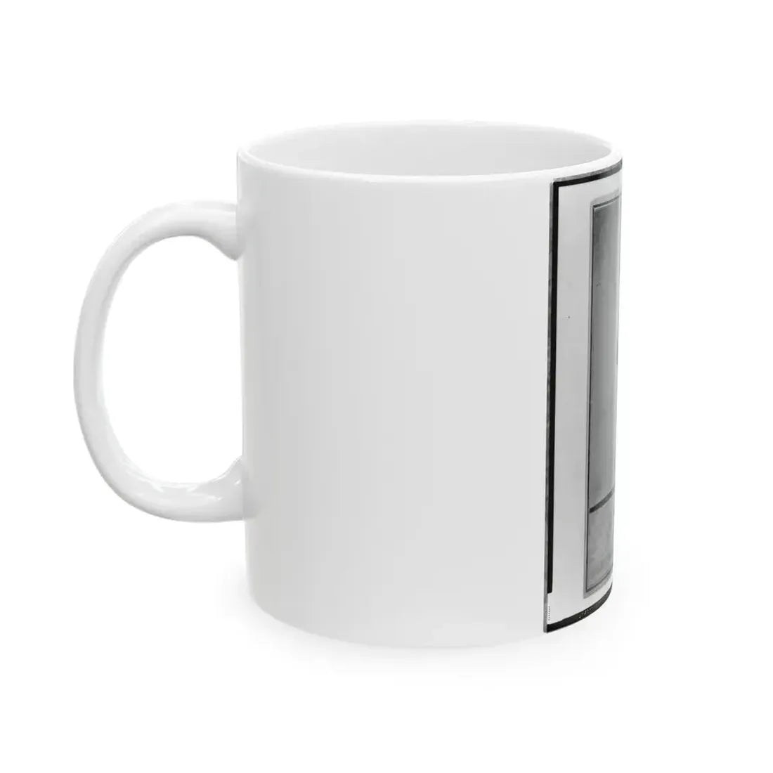 John Longnecker, Full-Length Portrait, Standing, With Arms Folded Across Chest, Facing Left (U.S. Civil War) White Coffee Mug - Go Mug Yourself