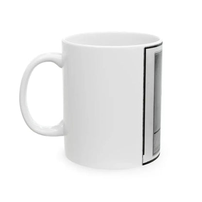 John Longnecker, Full-Length Portrait, Standing, With Arms Folded Across Chest, Facing Left (U.S. Civil War) White Coffee Mug - Go Mug Yourself