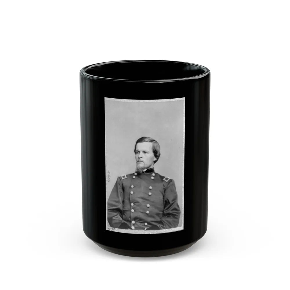 John Ramsey, Bv't. Maj. General, Half-Length Portrait, Seated, Facing Left, In Uniform (U.S. Civil War) Black Coffee Mug-15oz-Go Mug Yourself