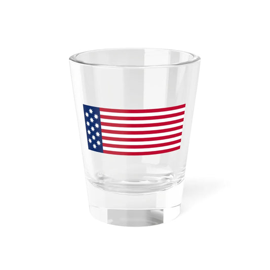 John Shaw Flag Red First (United States) Shot Glass 1.5oz 1.5oz - Go Mug Yourself