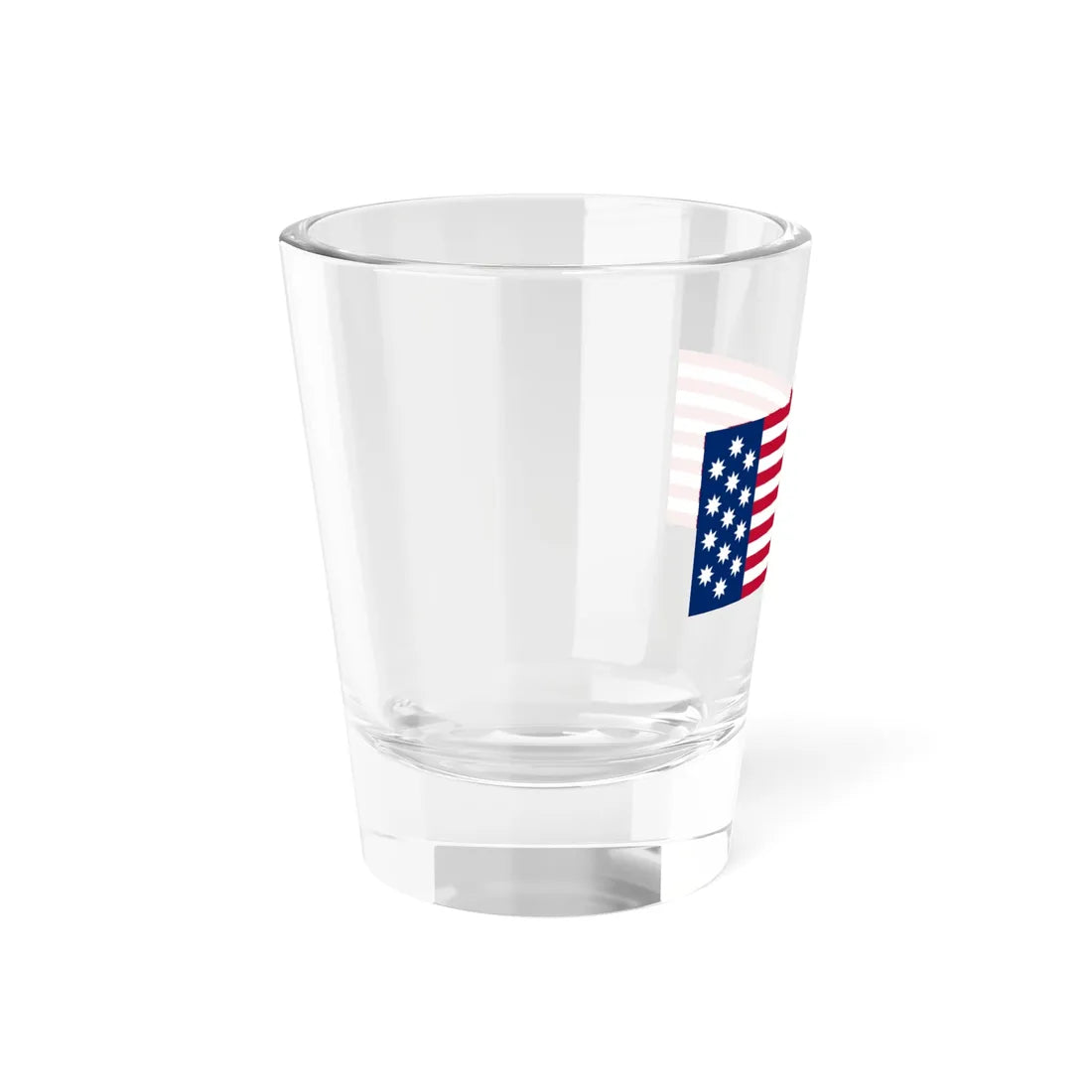 John Shaw Flag Red First (United States) Shot Glass 1.5oz - Go Mug Yourself