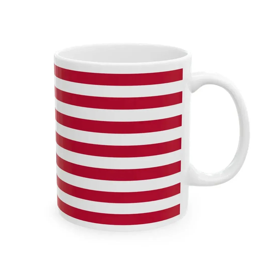 John Shaw Flag Red First (United States) White Coffee Mug - Go Mug Yourself