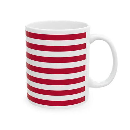 John Shaw Flag Red First (United States) White Coffee Mug - Go Mug Yourself