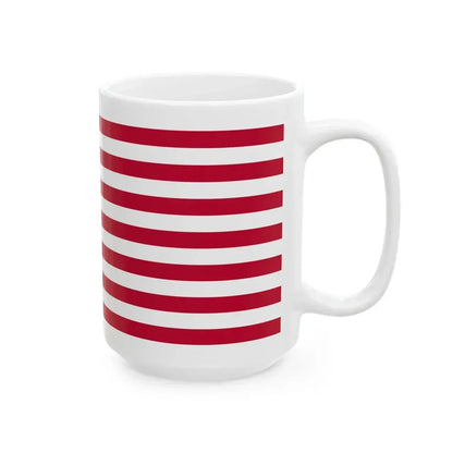 John Shaw Flag Red First (United States) White Coffee Mug - Go Mug Yourself