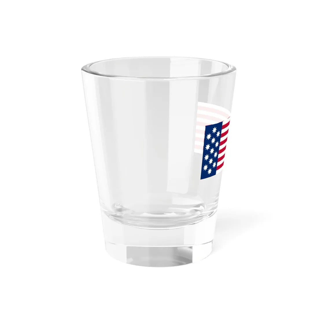 John Shaw Flag White First (United States) Shot Glass 1.5oz - Go Mug Yourself