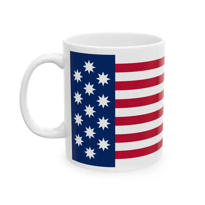 John Shaw Flag White First (United States) White Coffee Mug - Go Mug Yourself