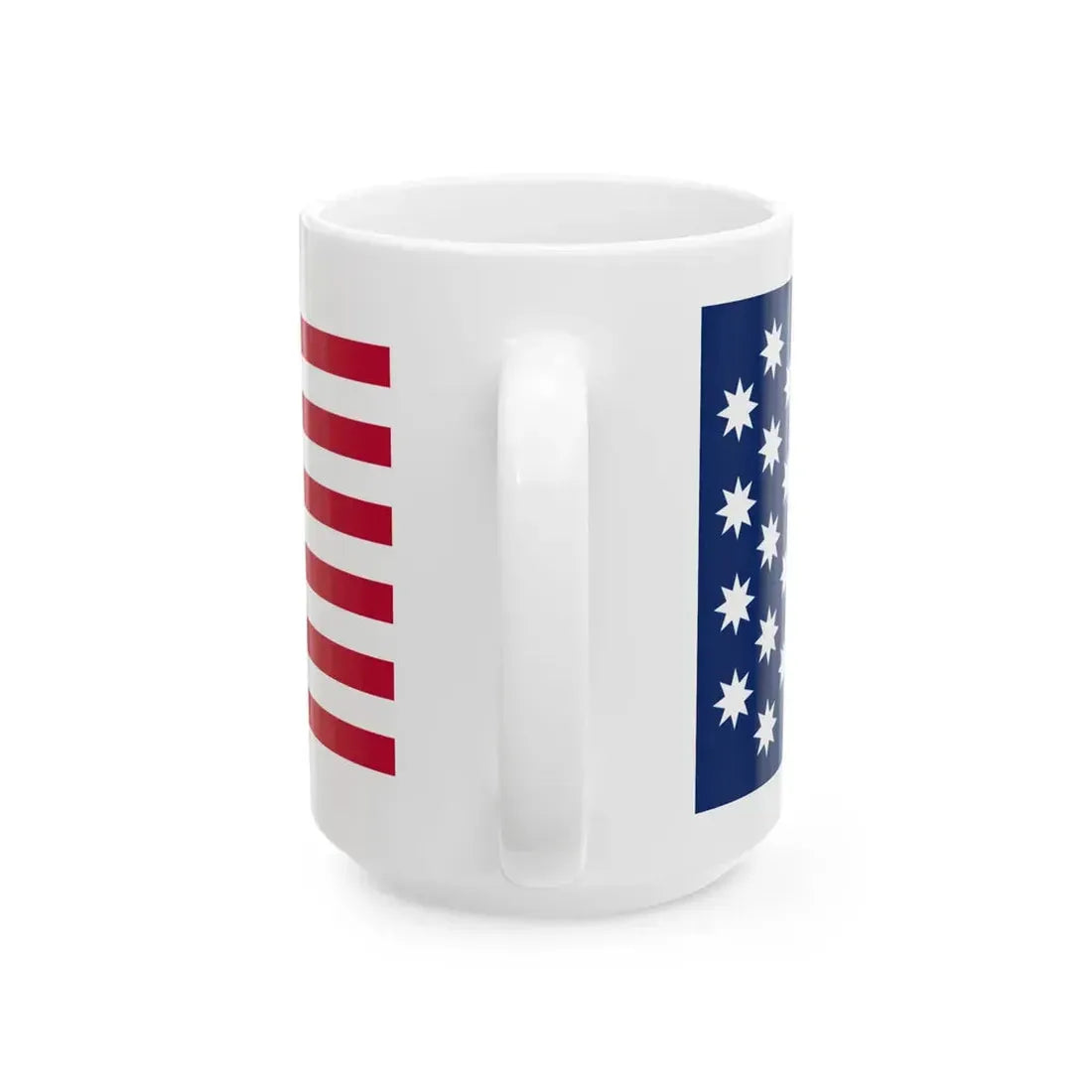 John Shaw Flag White First (United States) White Coffee Mug - Go Mug Yourself