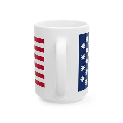 John Shaw Flag White First (United States) White Coffee Mug - Go Mug Yourself