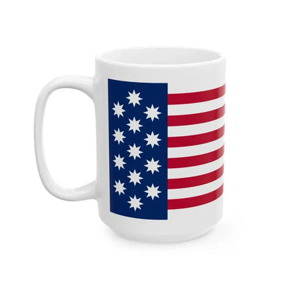 John Shaw Flag White First (United States) White Coffee Mug - Go Mug Yourself