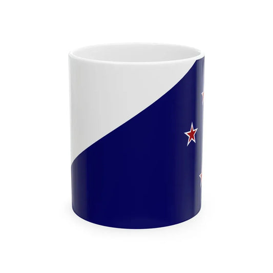 John Trafts New Zealand Flag alternative (New Zealand) White Coffee Mug 11oz - Go Mug Yourself