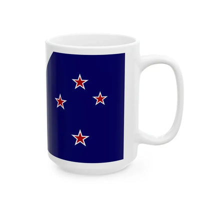 John Trafts New Zealand Flag  (New Zealand) White Coffee Mug - Go Mug Yourself