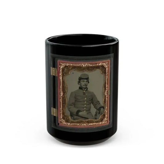 John W. Anthony Of Company B, 11th Virginia Infantry Regiment, Southern Guards (U.S. Civil War) Black Coffee Mug 15oz - Go Mug Yourself