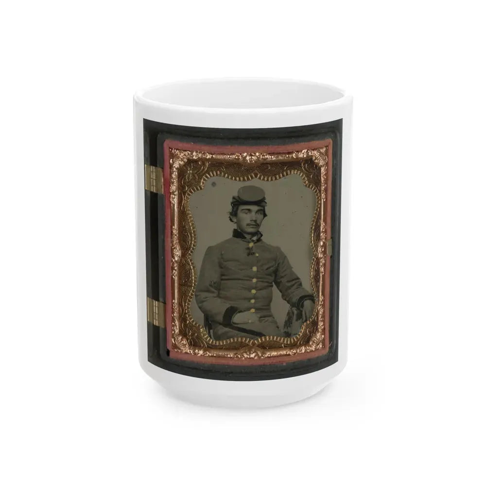 John W. Anthony Of Company B, 11th Virginia Infantry Regiment, Southern Guards (U.S. Civil War) White Coffee Mug 15oz - Go Mug Yourself