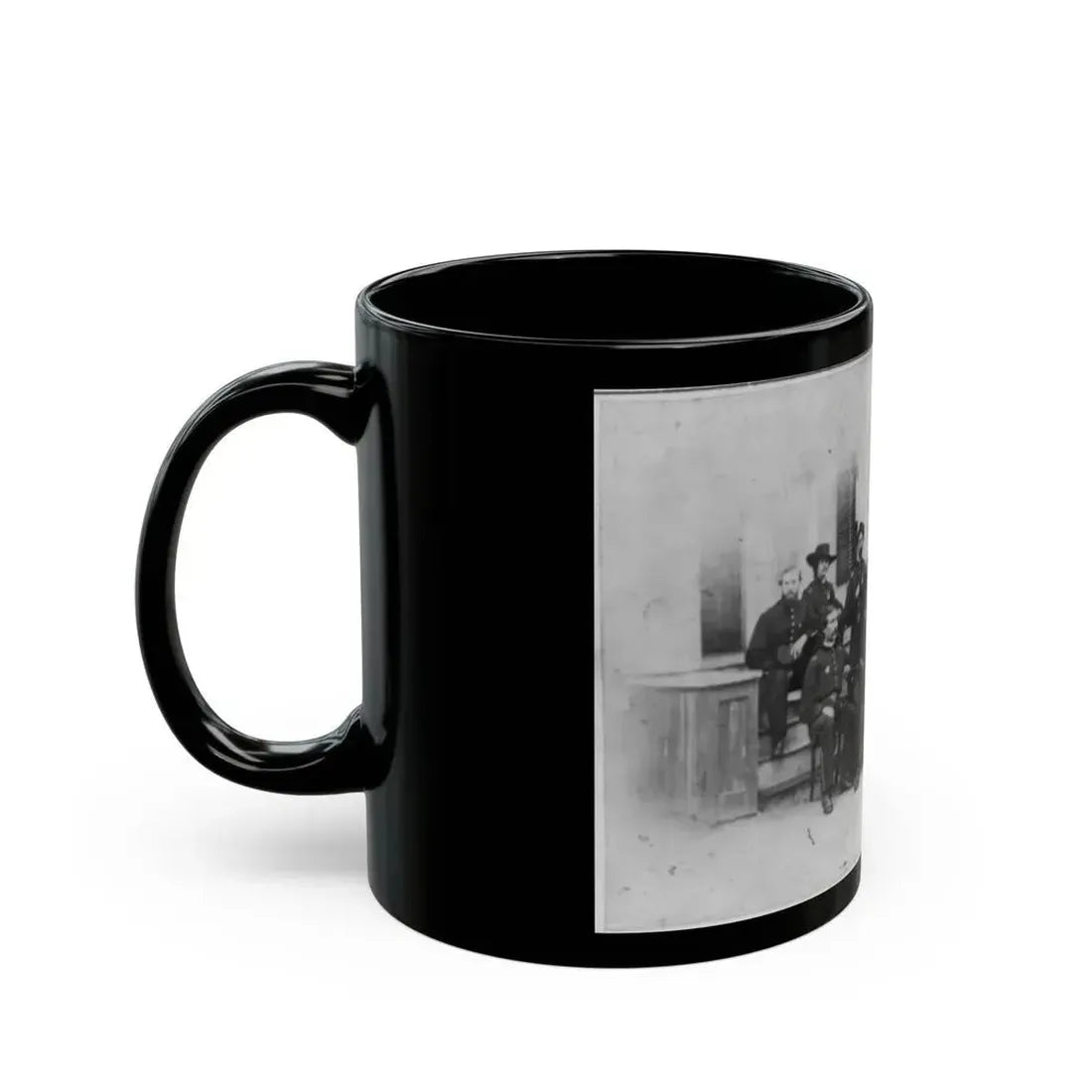 John W. Geary And Staff In Atlanta (U.S. Civil War) Black Coffee Mug - Go Mug Yourself