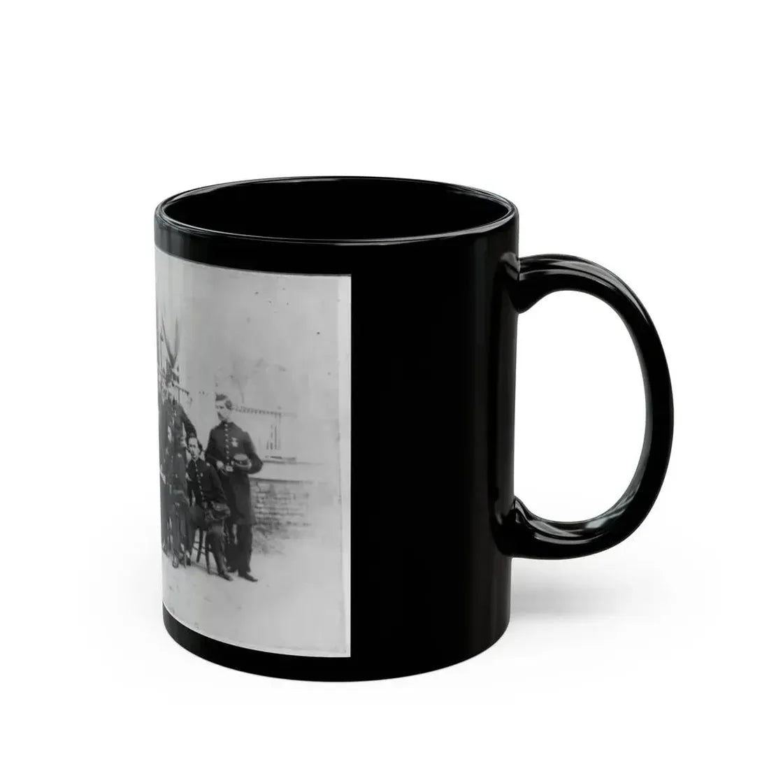 John W. Geary And Staff In Atlanta (U.S. Civil War) Black Coffee Mug - Go Mug Yourself