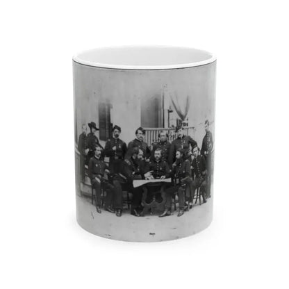 John W. Geary And Staff In Atlanta (U.S. Civil War) White Coffee Mug 11oz - Go Mug Yourself