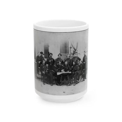 John W. Geary And Staff In Atlanta (U.S. Civil War) White Coffee Mug 15oz - Go Mug Yourself