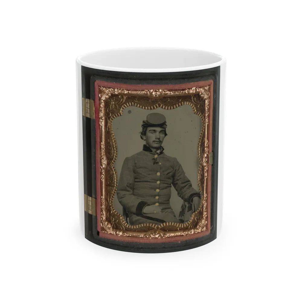 John W. Anthony Of Company B, 11th Virginia Infantry Regiment, Southern Guards (U.S. Civil War) White Coffee Mug-11oz-Go Mug Yourself