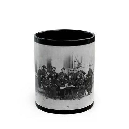 John W. Geary And Staff In Atlanta (U.S. Civil War) Black Coffee Mug-11oz-Go Mug Yourself