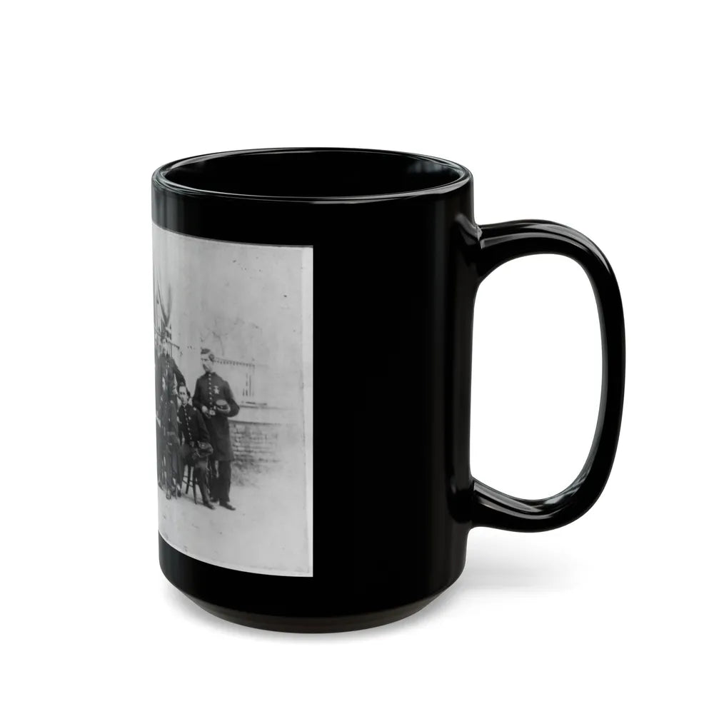 John W. Geary And Staff In Atlanta (U.S. Civil War) Black Coffee Mug-Go Mug Yourself