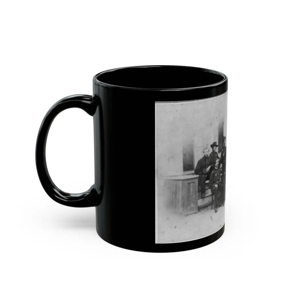 John W. Geary And Staff In Atlanta (U.S. Civil War) Black Coffee Mug-Go Mug Yourself