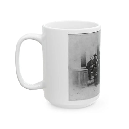 John W. Geary And Staff In Atlanta (U.S. Civil War) White Coffee Mug-Go Mug Yourself