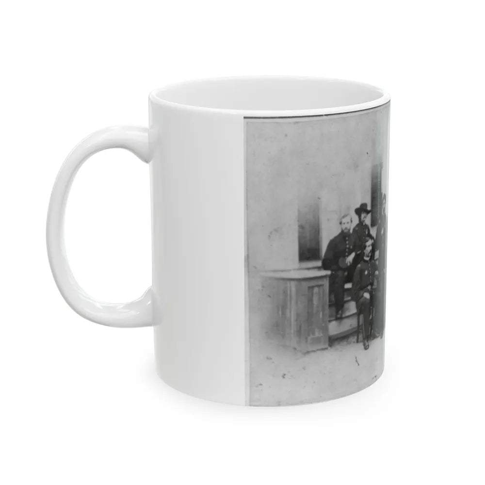 John W. Geary And Staff In Atlanta (U.S. Civil War) White Coffee Mug-Go Mug Yourself