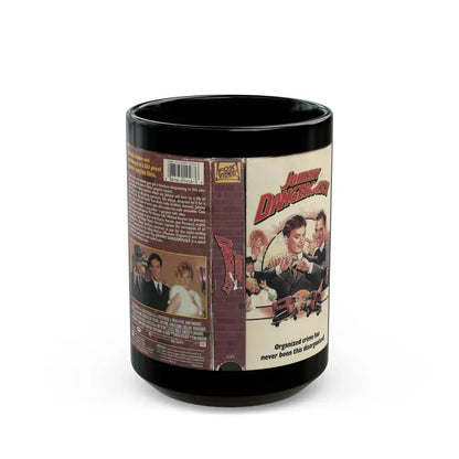 JOHNNY DANGEROUSLY (VHS COVER) - Black Coffee Mug 15oz - Go Mug Yourself