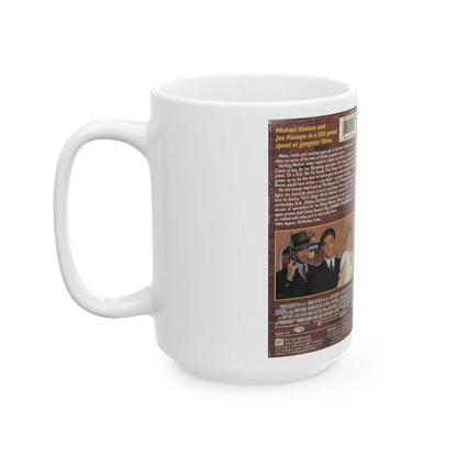 JOHNNY DANGEROUSLY (VHS COVER) - White Coffee Mug-Go Mug Yourself