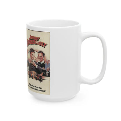 JOHNNY DANGEROUSLY (VHS COVER) - White Coffee Mug-Go Mug Yourself