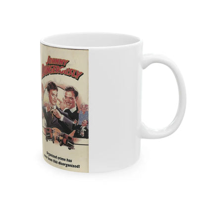 JOHNNY DANGEROUSLY (VHS COVER) - White Coffee Mug-Go Mug Yourself