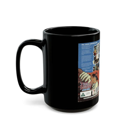 JOHNNY DESTINY SPACE NINJA (VHS COVER) - Black Coffee Mug-Go Mug Yourself