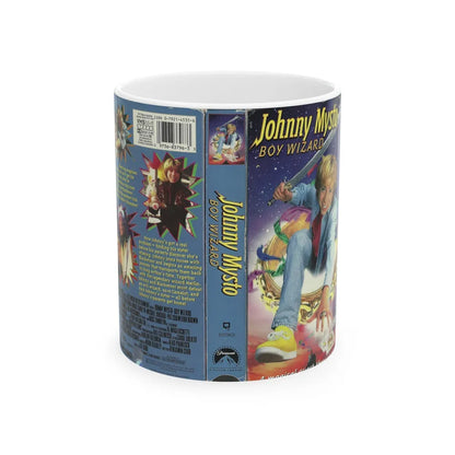 JOHNNY MYSTO BOY WIZARD (VHS COVER) - White Coffee Mug-11oz-Go Mug Yourself