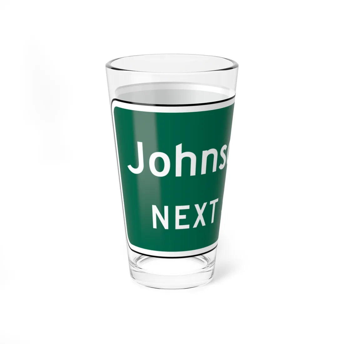 Johnson Blvd NEXT SIGNAL MUTCD D3-2 (Florida) (Road Sign) Pint Glass 16oz - Go Mug Yourself