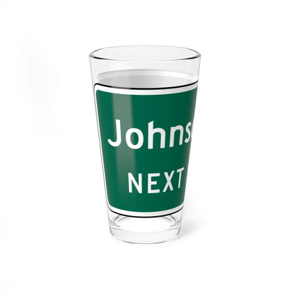 Johnson Blvd NEXT SIGNAL MUTCD D3-2 (Florida) (Road Sign) Pint Glass 16oz - Go Mug Yourself