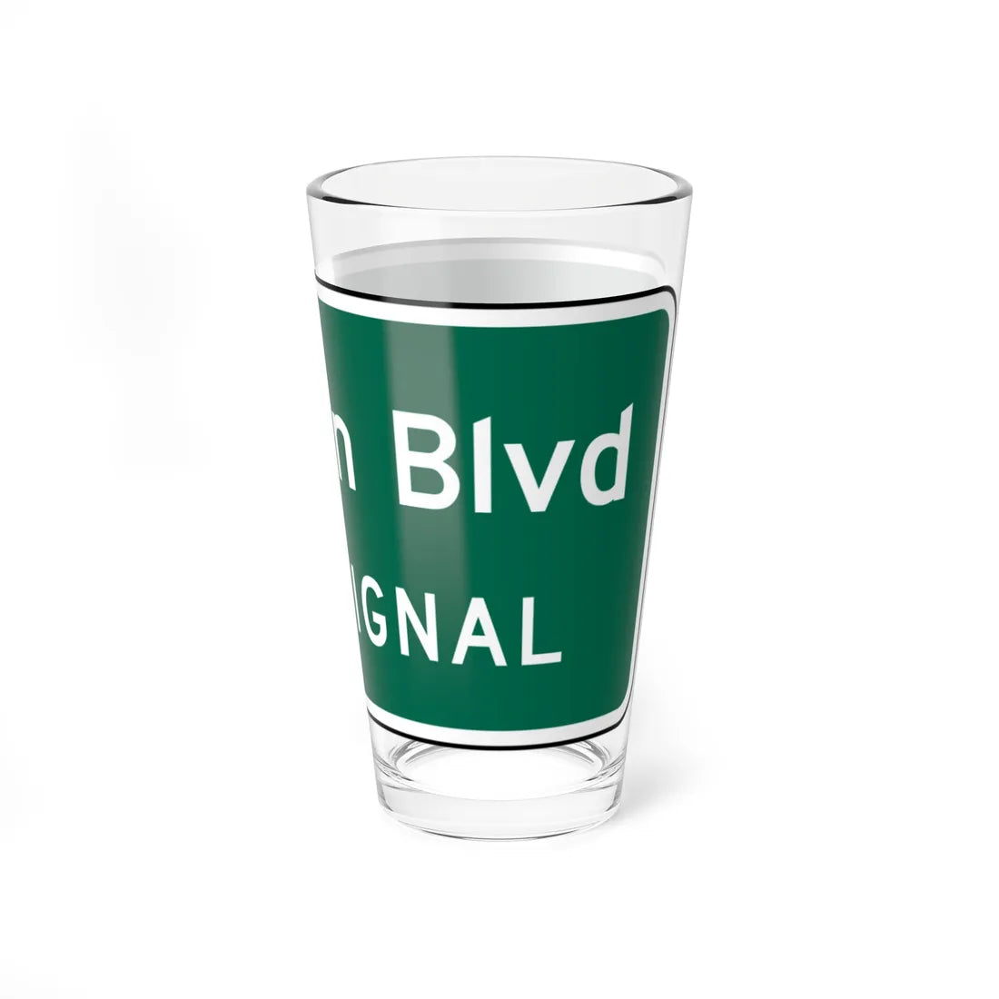 Johnson Blvd NEXT SIGNAL MUTCD D3-2 (Florida) (Road Sign) Pint Glass 16oz - Go Mug Yourself