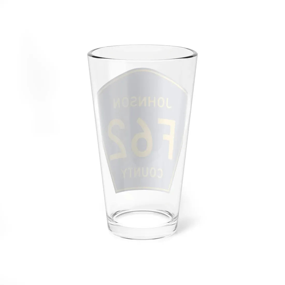 Johnson County Route F62 IA (Iowa) (Road Sign) Pint Glass 16oz - Go Mug Yourself