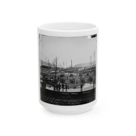 Johnsonville, Tenn. Camp Of Tennessee Colored Battery (U.S. Civil War) White Coffee Mug 15oz - Go Mug Yourself