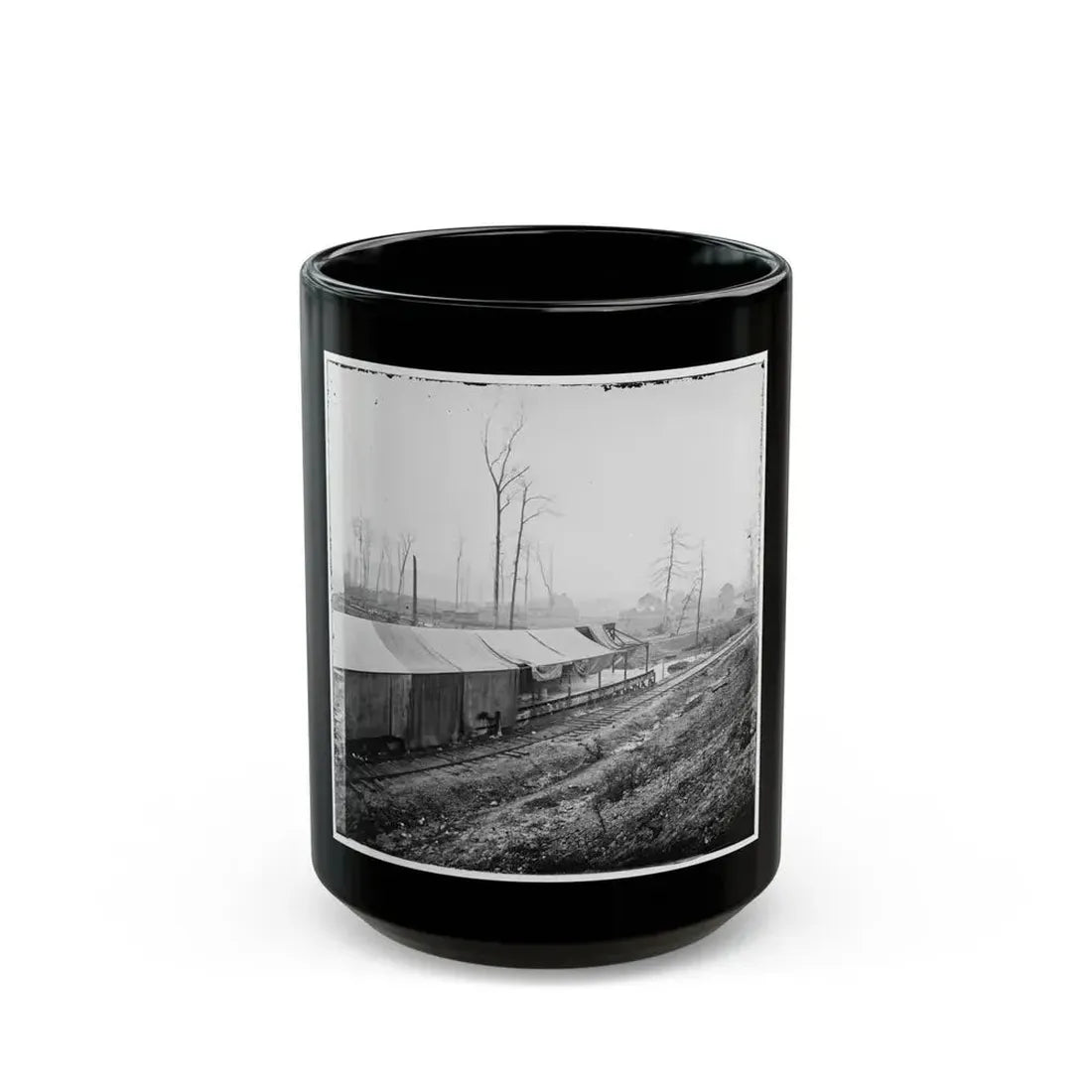 Johnsonville, Tenn. Federal Army Depot (U.S. Civil War) Black Coffee Mug 15oz - Go Mug Yourself