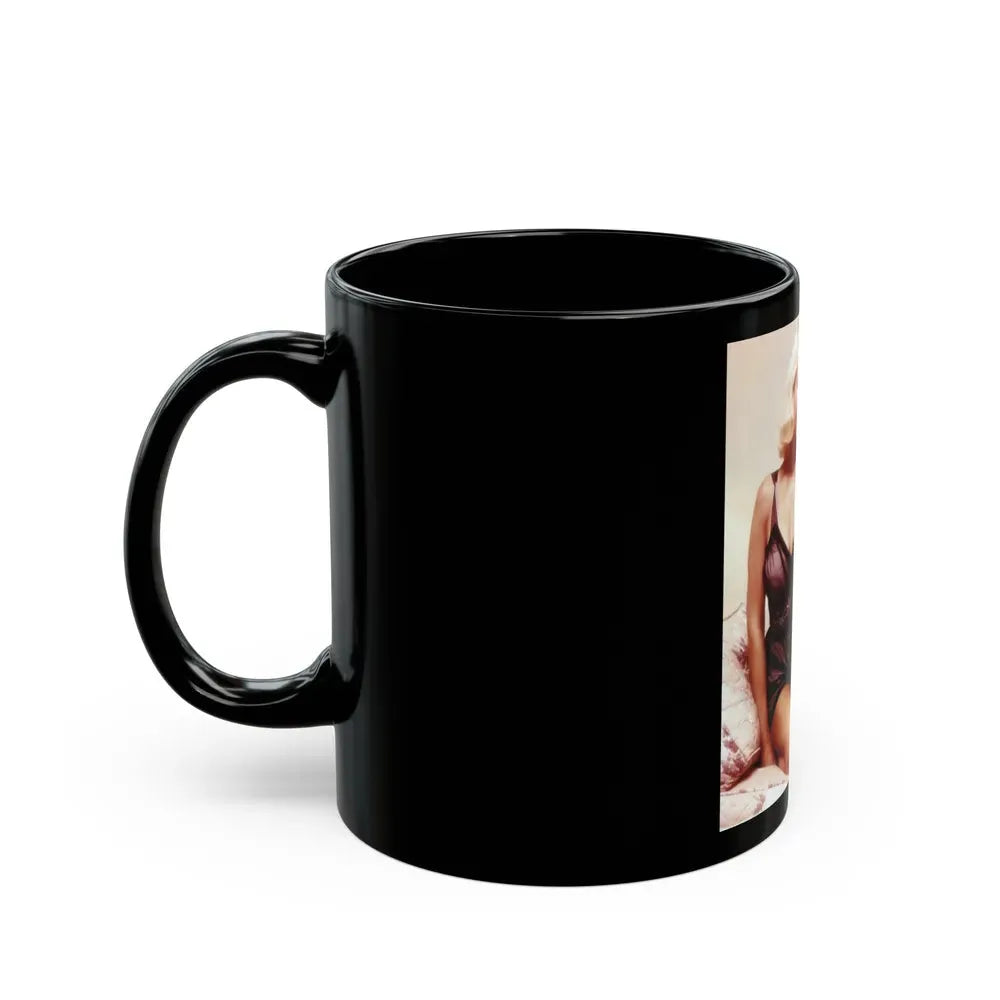 Joi Lansing #01 (Vintage Female Icon) Black Coffee Mug - Go Mug Yourself