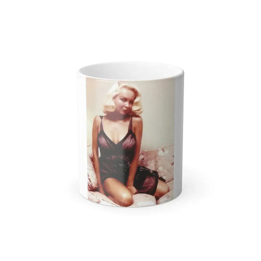 Joi Lansing #01 (Vintage Female Icon) Color Changing Coffee Mug 11oz - Go Mug Yourself