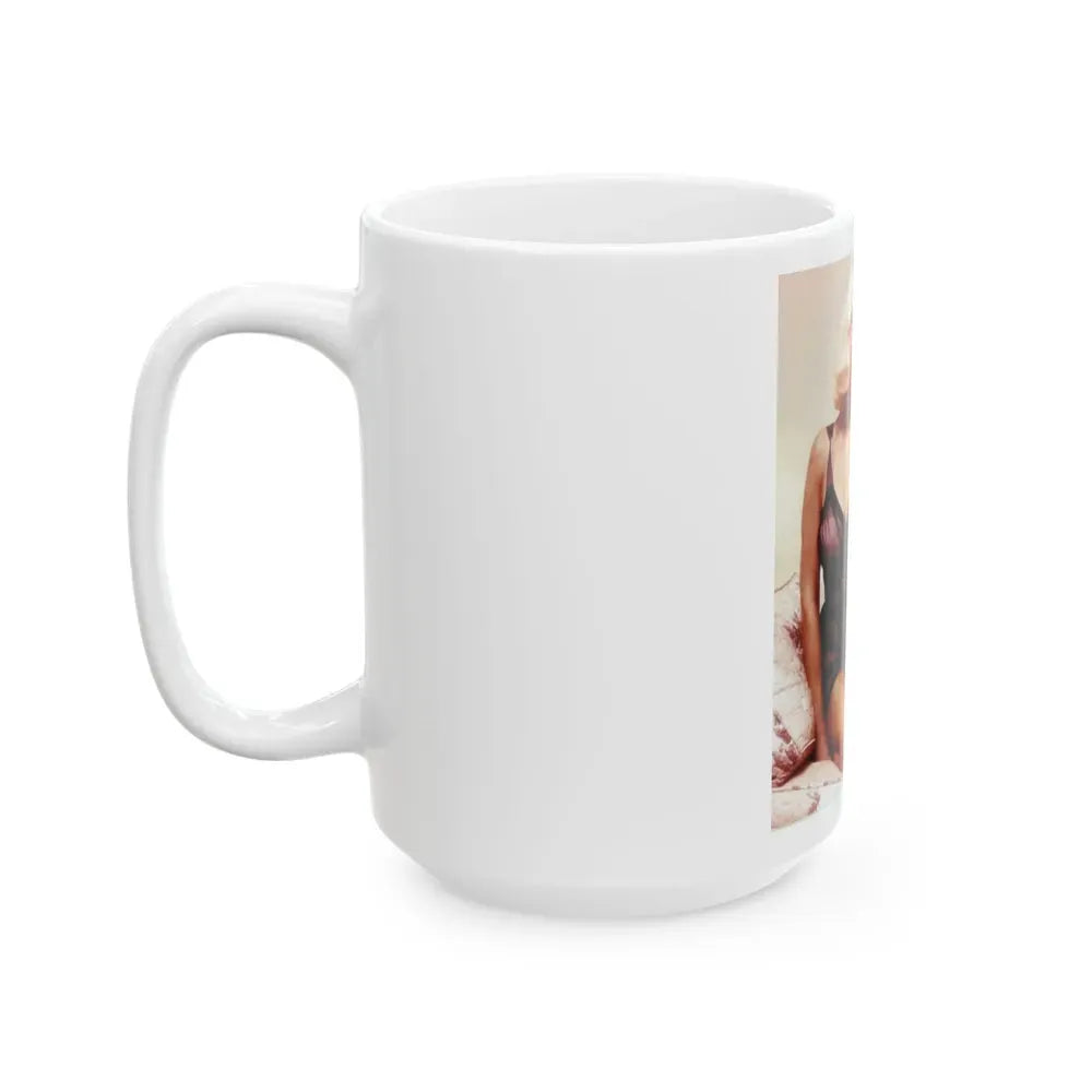 Joi Lansing #01 (Vintage Female Icon) White Coffee Mug - Go Mug Yourself