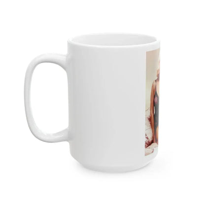 Joi Lansing #01 (Vintage Female Icon) White Coffee Mug - Go Mug Yourself