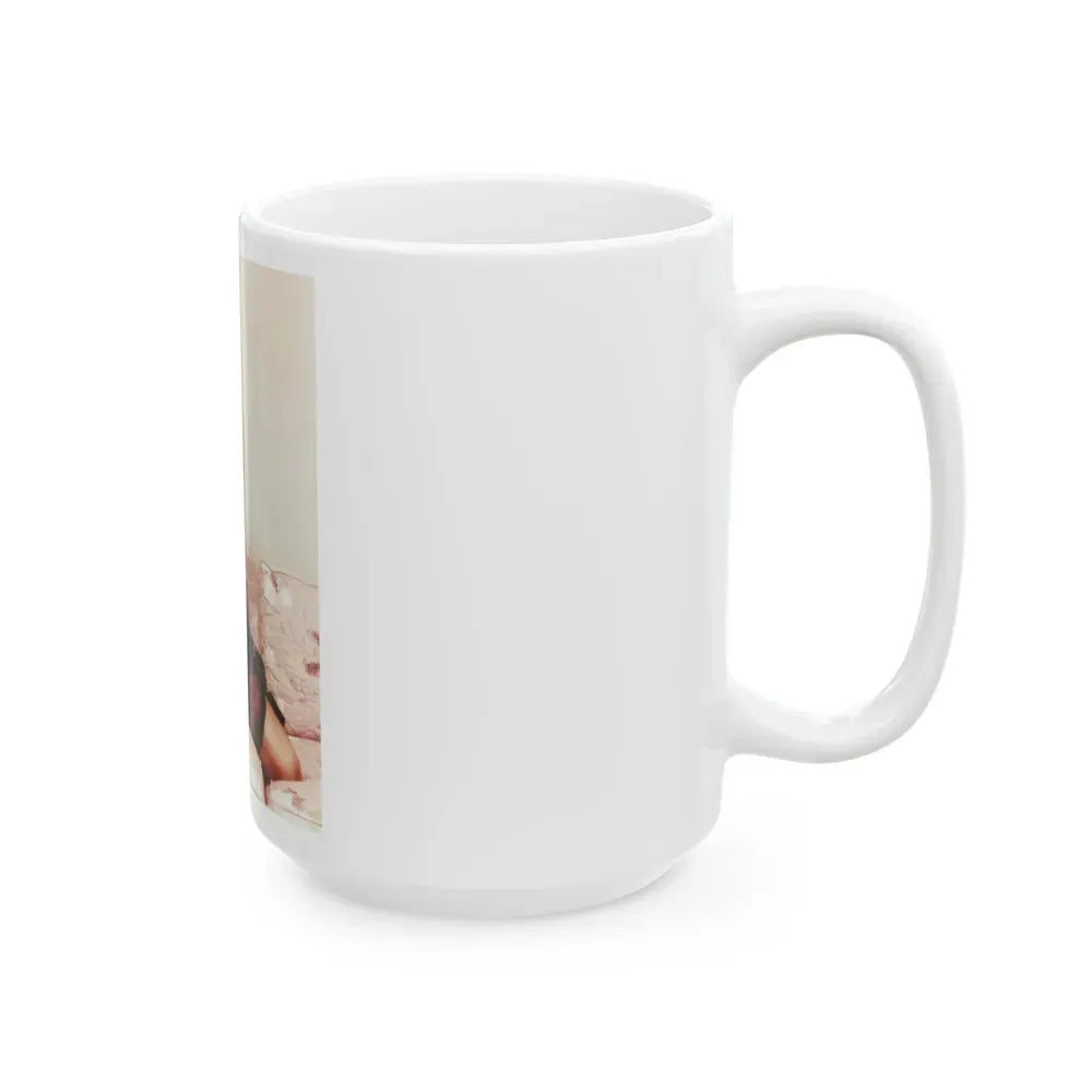 Joi Lansing #01 (Vintage Female Icon) White Coffee Mug - Go Mug Yourself