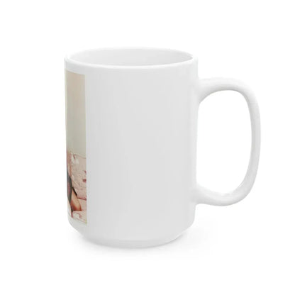 Joi Lansing #01 (Vintage Female Icon) White Coffee Mug - Go Mug Yourself
